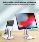 Suporte de telefone móvel de mesa para iPhone iPad Xiaomi huawei Metal Desktop Tablet Holder Mesa Celular Dobrável Estender Suporte