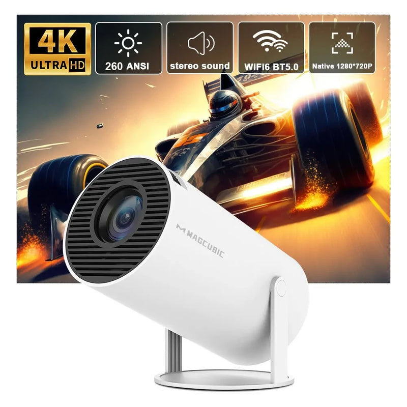 Magcubic Projetor HY300 PRO 4K Android 11 Dual Wifi6 260ANSI Allwinner H713 BT5.0 1080P 1280 * 720P Home Cinema Outdoor Projetor