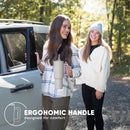 Tumbler com alça e tampa de palha para homens e mulheres, copo isolado, garrafa de água de aço inoxidável reutilizável, presentes de férias, 40 oz